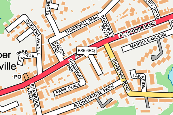BS5 6RQ map - OS OpenMap – Local (Ordnance Survey)