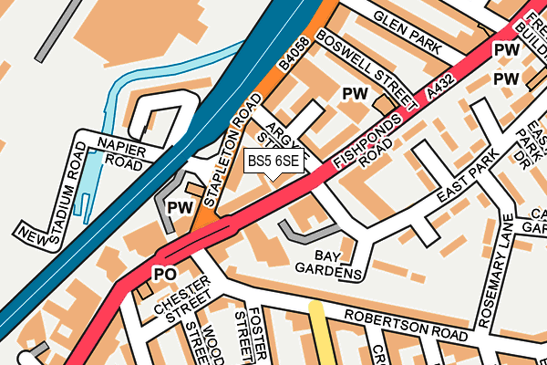 BS5 6SE map - OS OpenMap – Local (Ordnance Survey)