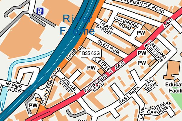 BS5 6SG map - OS OpenMap – Local (Ordnance Survey)