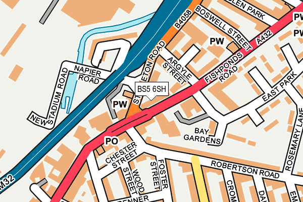 BS5 6SH map - OS OpenMap – Local (Ordnance Survey)