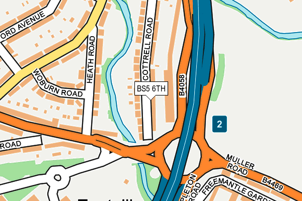 BS5 6TH map - OS OpenMap – Local (Ordnance Survey)