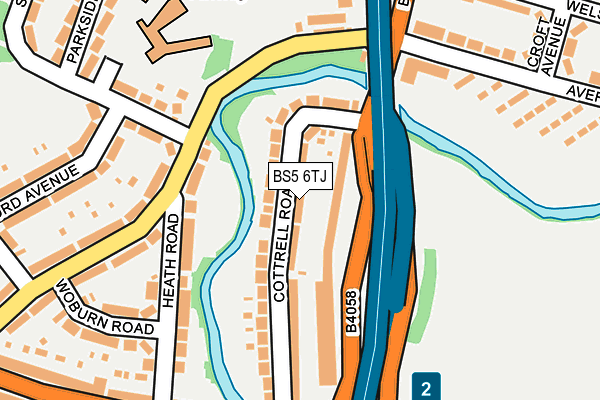BS5 6TJ map - OS OpenMap – Local (Ordnance Survey)