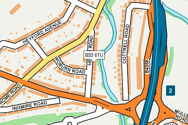 BS5 6TU map - OS OpenMap – Local (Ordnance Survey)