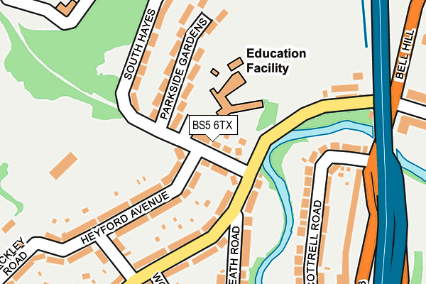 BS5 6TX map - OS OpenMap – Local (Ordnance Survey)