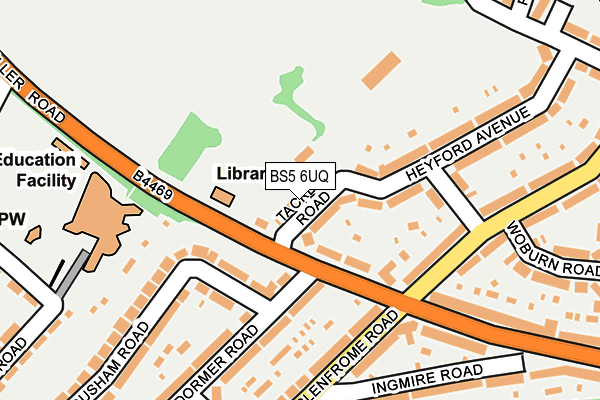 BS5 6UQ map - OS OpenMap – Local (Ordnance Survey)