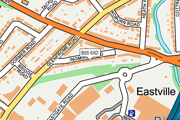 BS5 6XD map - OS OpenMap – Local (Ordnance Survey)