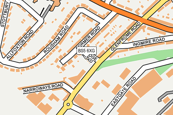 BS5 6XG map - OS OpenMap – Local (Ordnance Survey)