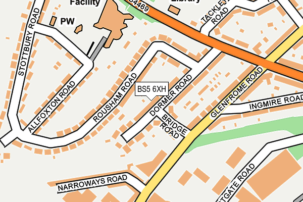 BS5 6XH map - OS OpenMap – Local (Ordnance Survey)