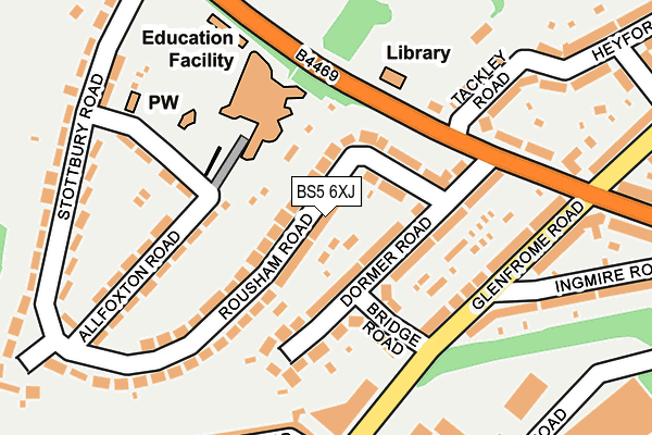 BS5 6XJ map - OS OpenMap – Local (Ordnance Survey)