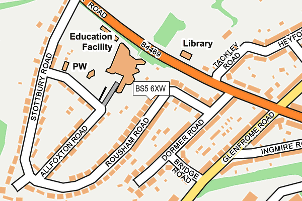 BS5 6XW map - OS OpenMap – Local (Ordnance Survey)