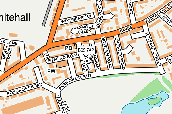 BS5 7AP map - OS OpenMap – Local (Ordnance Survey)