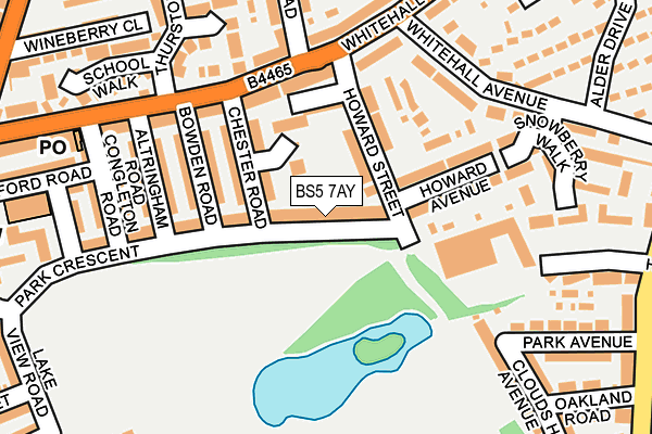 BS5 7AY map - OS OpenMap – Local (Ordnance Survey)