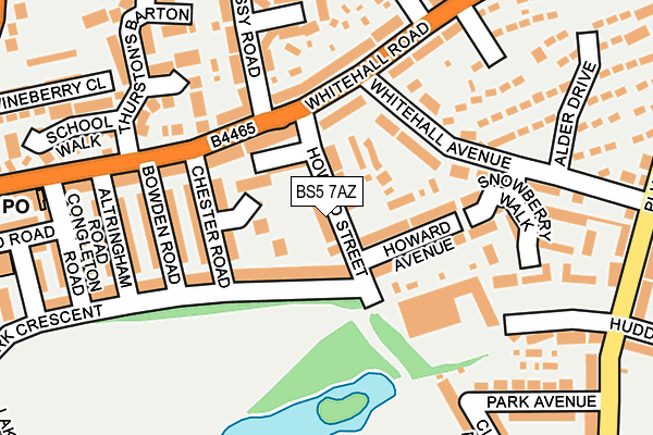 BS5 7AZ map - OS OpenMap – Local (Ordnance Survey)