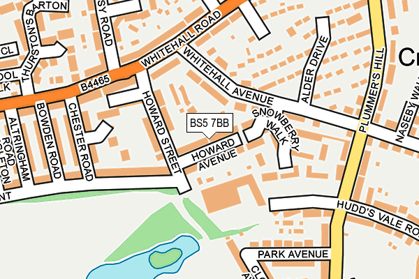 BS5 7BB map - OS OpenMap – Local (Ordnance Survey)