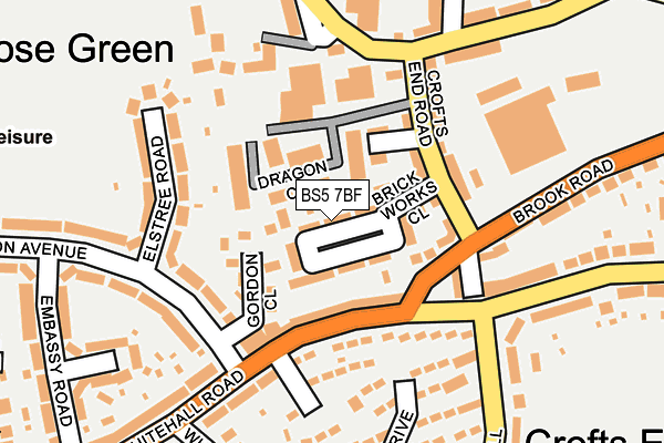 BS5 7BF map - OS OpenMap – Local (Ordnance Survey)