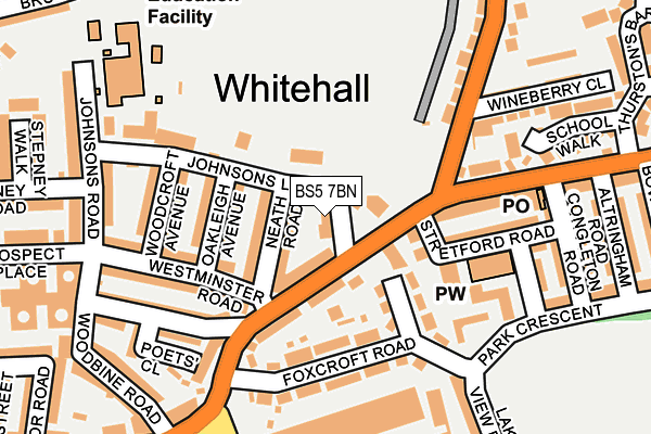 BS5 7BN map - OS OpenMap – Local (Ordnance Survey)