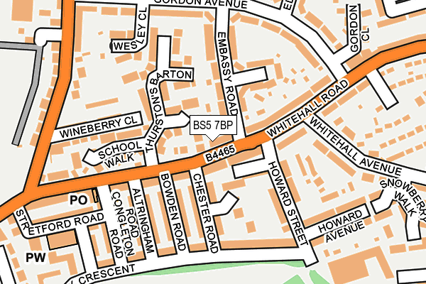 BS5 7BP map - OS OpenMap – Local (Ordnance Survey)