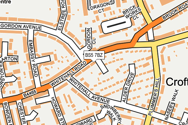 BS5 7BZ map - OS OpenMap – Local (Ordnance Survey)