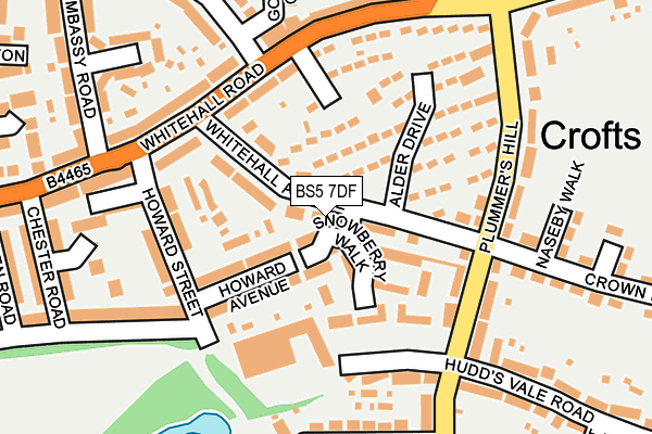 BS5 7DF map - OS OpenMap – Local (Ordnance Survey)