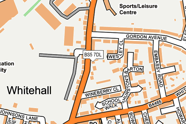 BS5 7DL map - OS OpenMap – Local (Ordnance Survey)