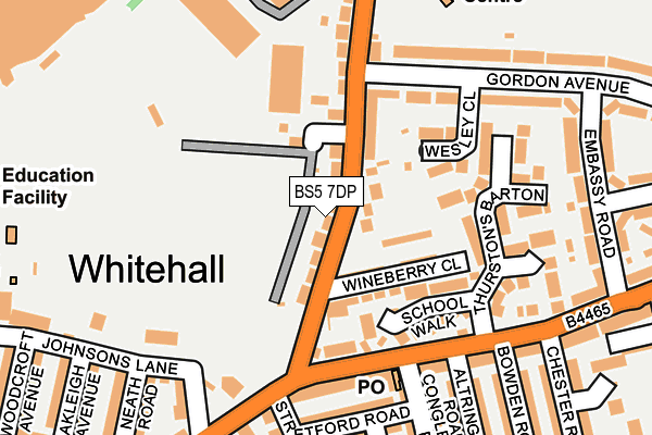 BS5 7DP map - OS OpenMap – Local (Ordnance Survey)