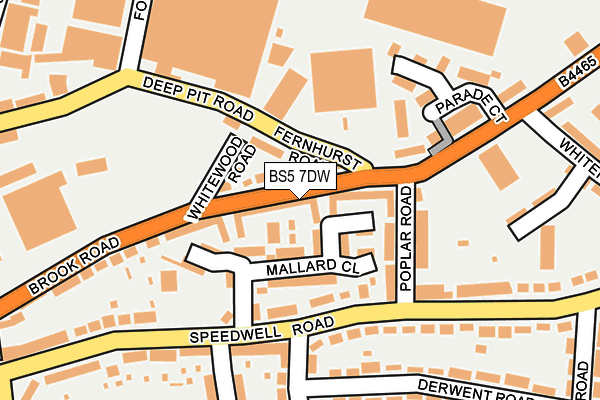 BS5 7DW map - OS OpenMap – Local (Ordnance Survey)