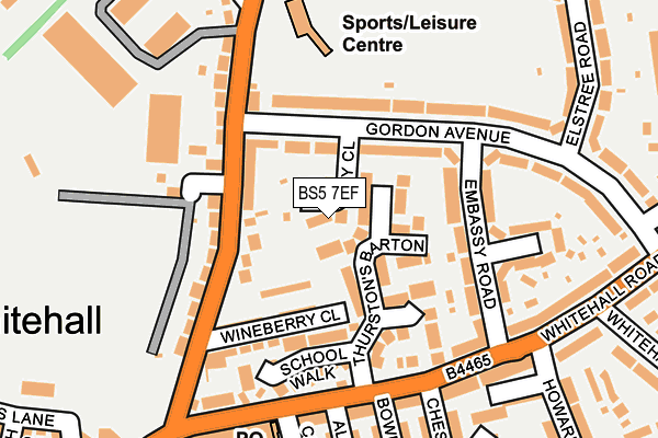 BS5 7EF map - OS OpenMap – Local (Ordnance Survey)