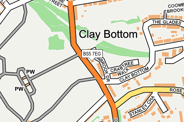 BS5 7EG map - OS OpenMap – Local (Ordnance Survey)