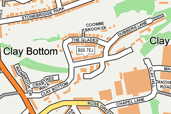 BS5 7EJ map - OS OpenMap – Local (Ordnance Survey)