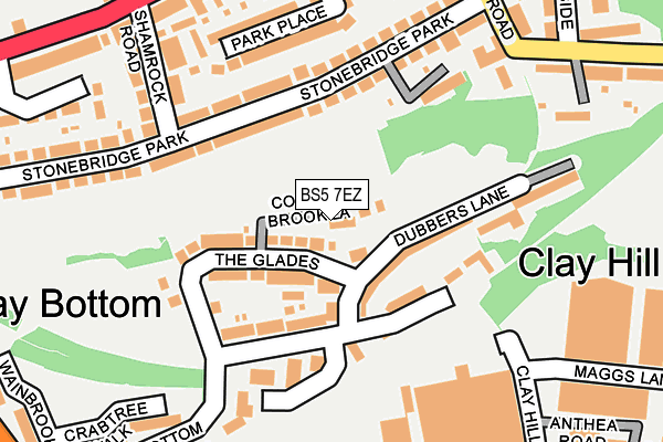 BS5 7EZ map - OS OpenMap – Local (Ordnance Survey)