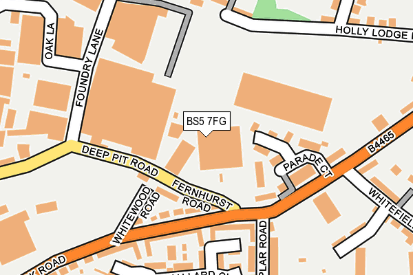 BS5 7FG map - OS OpenMap – Local (Ordnance Survey)