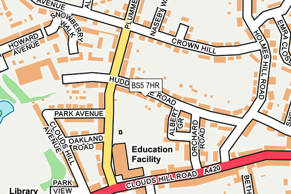 BS5 7HR map - OS OpenMap – Local (Ordnance Survey)