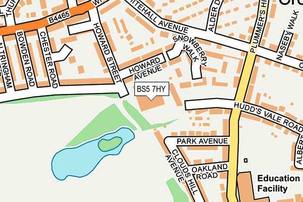 BS5 7HY map - OS OpenMap – Local (Ordnance Survey)