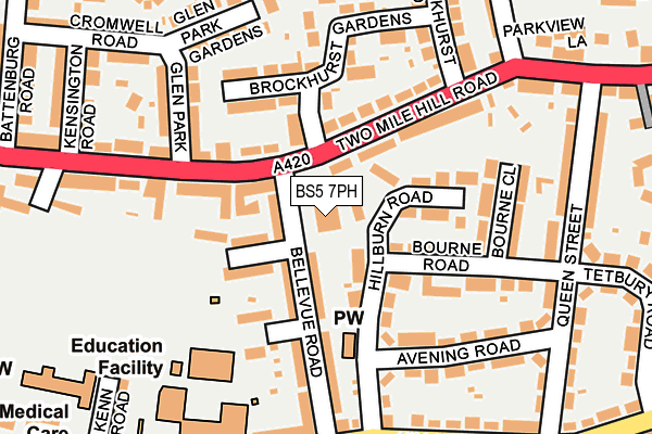 BS5 7PH map - OS OpenMap – Local (Ordnance Survey)