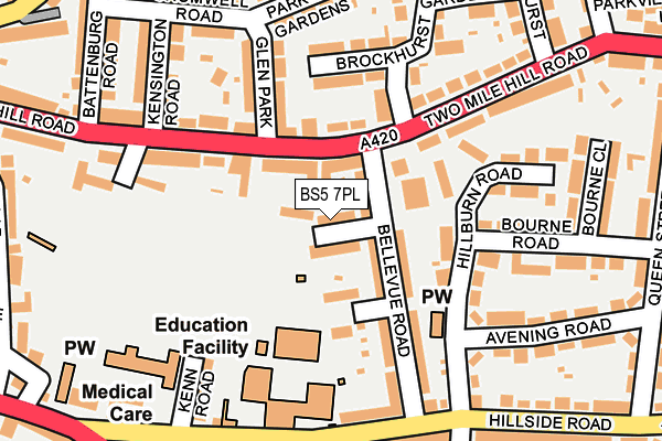 BS5 7PL map - OS OpenMap – Local (Ordnance Survey)