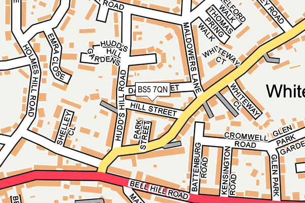 BS5 7QN map - OS OpenMap – Local (Ordnance Survey)