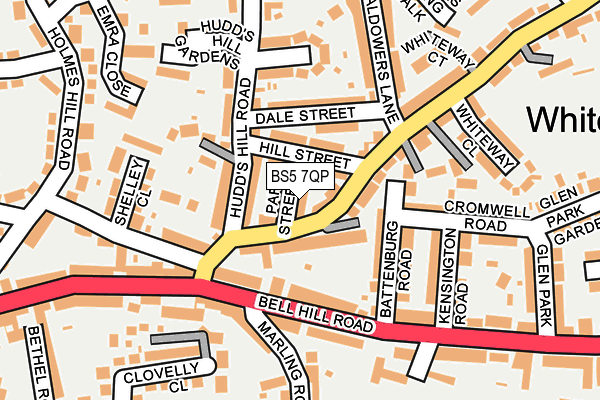 BS5 7QP map - OS OpenMap – Local (Ordnance Survey)