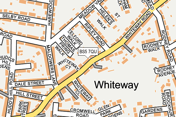 BS5 7QU map - OS OpenMap – Local (Ordnance Survey)