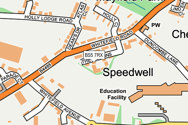 BS5 7RX map - OS OpenMap – Local (Ordnance Survey)