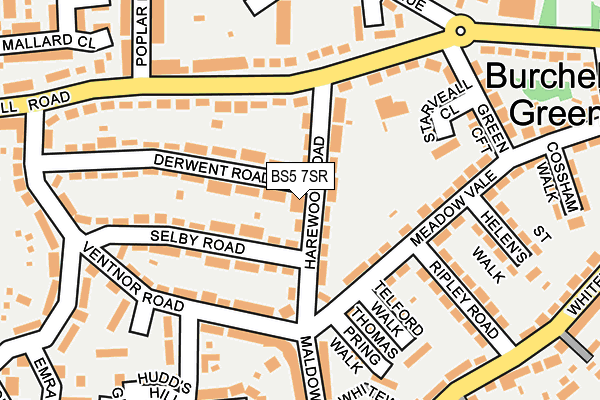 BS5 7SR map - OS OpenMap – Local (Ordnance Survey)