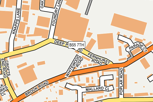 BS5 7TH map - OS OpenMap – Local (Ordnance Survey)