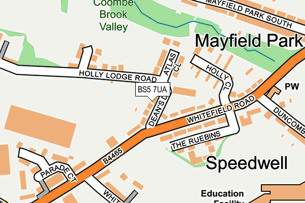 BS5 7UA map - OS OpenMap – Local (Ordnance Survey)