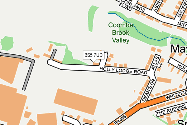 BS5 7UD map - OS OpenMap – Local (Ordnance Survey)