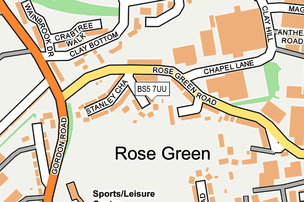 BS5 7UU map - OS OpenMap – Local (Ordnance Survey)