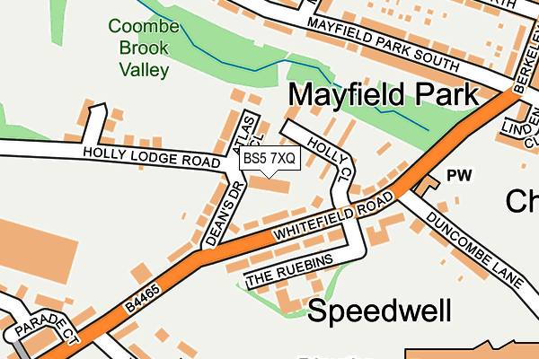 BS5 7XQ map - OS OpenMap – Local (Ordnance Survey)