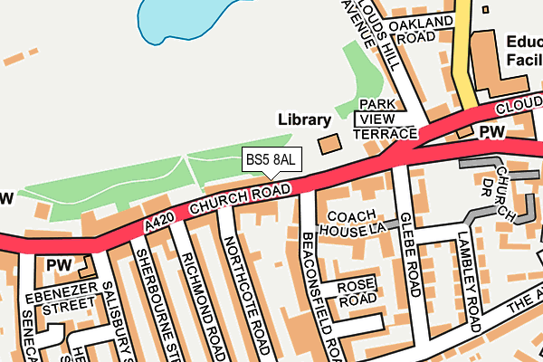 BS5 8AL map - OS OpenMap – Local (Ordnance Survey)