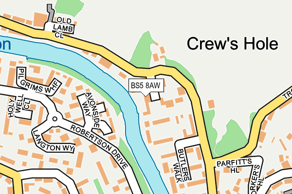 BS5 8AW map - OS OpenMap – Local (Ordnance Survey)