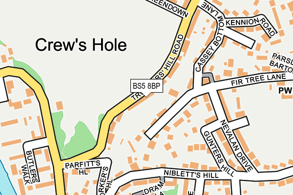 BS5 8BP map - OS OpenMap – Local (Ordnance Survey)