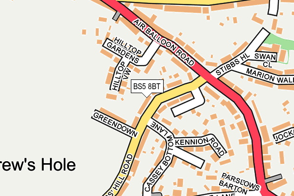 BS5 8BT map - OS OpenMap – Local (Ordnance Survey)