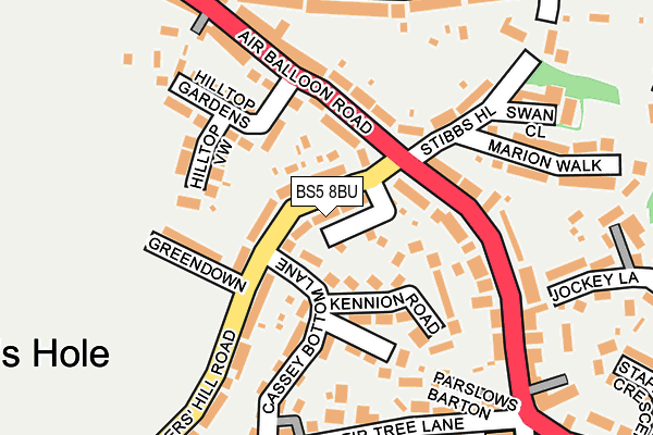 BS5 8BU map - OS OpenMap – Local (Ordnance Survey)